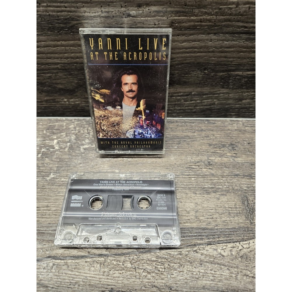 Yanni - Live at the Acropolis (1994,‎ Private Music) - Tested Cassette Tape